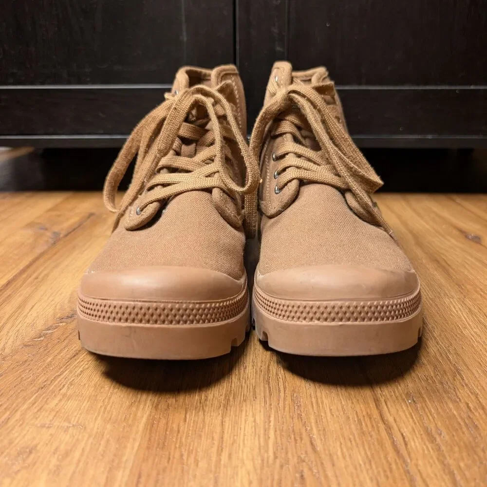 Aigle Tenere CVS Canvas Walking Boots Women's Size US 7 UK 5.5  EU 39 Tan Brown